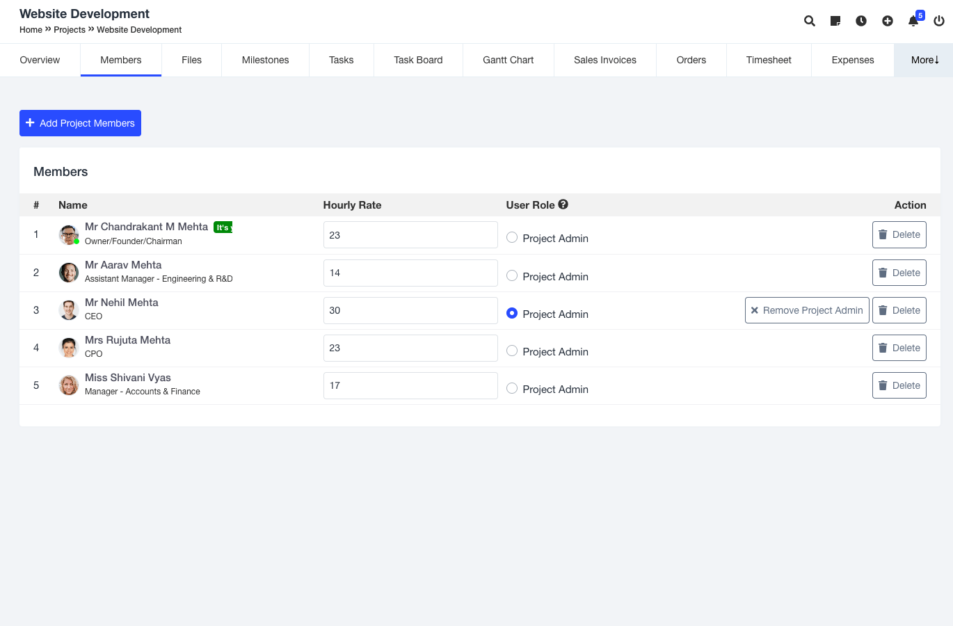 Seanergy Project Team Members